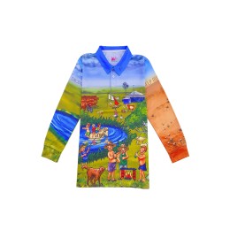 製造男裝長袖Polo恤熱升華   設計整件印花三粒鈕扣熱升華Polo恤  熱升華供應商  澳洲農場  P1433 製造男裝長袖Polo恤熱升華   設計整件印花三粒鈕扣熱升華Polo恤  熱升華供應商  澳洲農場  P1433